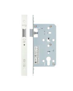 Vier VDL0060-L-PSS Din Latch - Backset 60mm - 2 Pc Forend - Square - PSS - Polished Stainless Steel