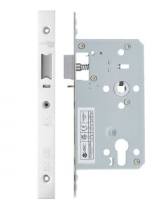 Vier VDL7260-NL-PCW Din Nightlatch - Backset  60mm - 2 Pc Forend - Square - PCW - Powder Coated White