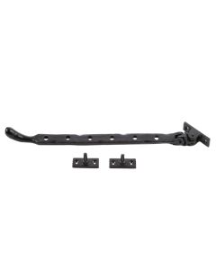 Frelan Bulb end casement stay 315mm VFB33C Black