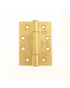 VIER VHC243-PVDSB Grade 14 Concealed Bearing Hinge Square - 102 x 76 x 3mm - PVD Satin Brass