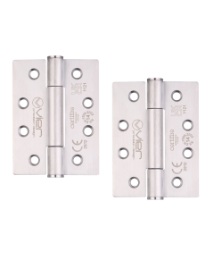 Vier VHC243S Grade 14 Concealed Bearing Hinge Stainless Steel - Grade 201 - 102 x 76 x 3mm (PAIR) Satin Stainless
