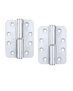Zoo Hardware VSLHR43RCP Grade 11 Lift Off Hinge Steel - Radius - Polished Chrome - 102 x 76 x 3mm - Right Hand Polished Chrome
