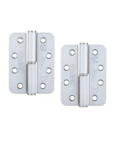 Zoo Hardware VSLHR43RSC Grade 11 Lift Off Hinge Steel - Radius - Satin Chrome - 102 x 76 x 3mm - Right Hand Satin Chrome