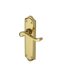 Heritage Brass W4210-PB Door Handle Lever Latch Buckingham Design Polished Brass finish