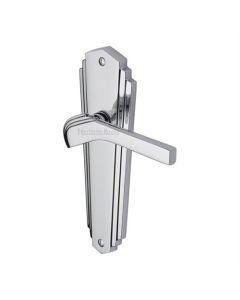 Heritage Brass WAL6510-PC Door Handle Lever Latch Waldorf Design Polished Chrome finish
