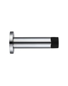 STEELWORKS Projection Skirting Door Stop On Concealed Rose 70mm - Polished Stainless Steel