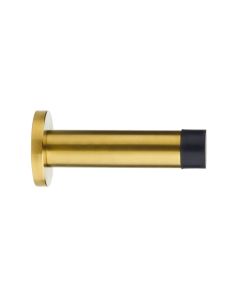 STEELWORKS Projection Skirting Door Stop On Concealed Rose 70mm - Satin Brass
