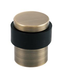 STEELWORKS FDS040 Solid Floor Mounted Door Stop 40 x 29mm - Antique Brass