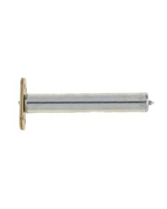 Frelan Concealed Door Closer Radiused Plates Electro Brassed 140mm JW900R-EB