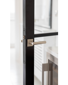 Frelan Burlington Richmond Door Handle on Square Stepped Outer Rose Dark Bronze BUR45KIT85 Consist of BUR45DB and BUR152DB