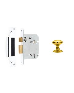 Frelan 3 Lever sashlocks 65mm JL1090PB Polished Brass