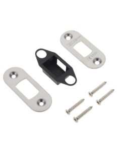 Frelan Accessory pack for JL-HDB tubular dead bolts Radiused JL-ACDRPSS Polished Stainless Steel