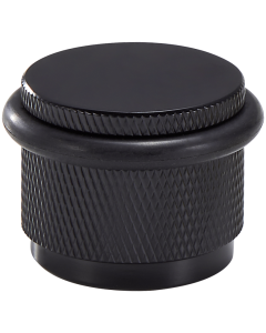 Acre & Clutton Westbrook Knurled Solid Brass Floor Door Stop 35mm Matt Black
