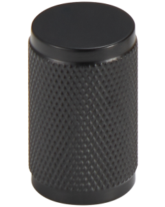 Acre & Clutton Westbrook Knurled Solid Brass Cabinet Knob 20mm Matt Black