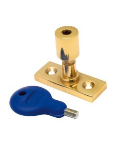 Carlisle Brass WF17 Locking Casement Stay Pin Polished Brass