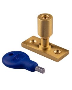 Carlisle Brass WF17SB Locking Casement Stay Pin Satin Brass
