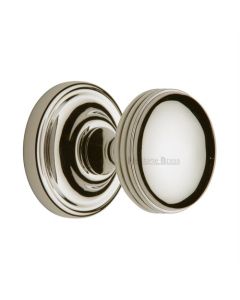 Heritage Brass WHI6429-PNF Mortice Knob on Rose Whitehall Design Polished Nickel Finish
