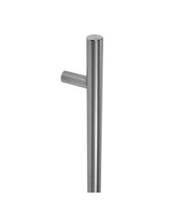 BLU, Inline Round 'T' Bar Pull Handle, 400mm, Back to Back Fix, 316 Satin Stainless Steel HAB2-400-BB-SSS