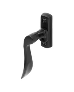 BLU, Regent Window Espagnolette Handle, Left Hand, 316 Stainless Steel, PVD Satin Black Finish REG020C-LH-PBK