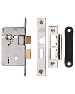 York YKSL32N-PC&PN New 3 Lever Sash Lock 64mm Pc&Pn Polished Chrome