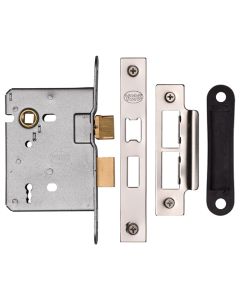 York YKSL33N-PC&PN New 3 Lever Sash Lock 76mm Pc&Pn Polished Chrome