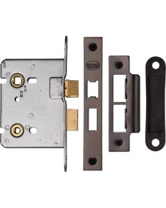 M.Marcus  YKBL3N-MB New York Bathroom Lock 3" (from edge of door to back of lock) Matt Bronze Finish