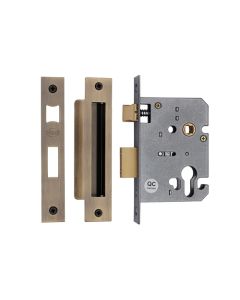 York EuroProfile Sashlock 3" 76mm Antique Brass Finish YKSLE3N-AT