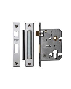 York EuroProfile Sashlock 3" 76mm Polished Chrome/Nickel Finish YKSLE3N-PC&PN