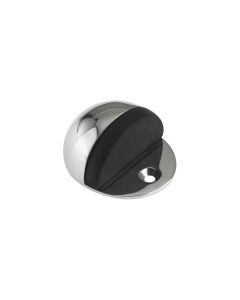 Zoo Hardware ZAB06BCP Door Stop - Oval Floor Mounted - 48mm dia - Face Fix Polished Chrome