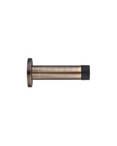 Door Stop-Cylinder cw Rose 70mm-Antique Brass Zoo Hardware-ZAB07AB