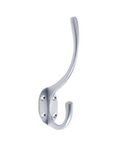 Zoo Hardware ZAB80SC Hat and Coat Hook 5" Height 2" Projection Satin Chrome
