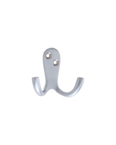 Zoo Hardware ZAB82SC Double Robe Hook Satin Chrome