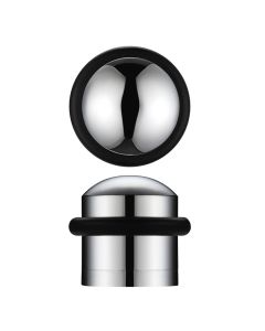 Zoo Hardware ZAB86CP Domed Floor Mounted Door Stop - 31mm Dia 35mm Proj Polished Chrome