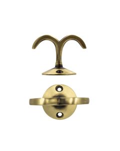 Under Counter Hook-Antique Brass Zoo Hardware-ZAB87AB