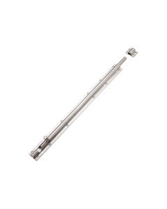 Zoo Hardware ZAS01DSS Barrel Bolt 450mm x 40mm including Keeps and Screws Satin Stainless