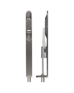 Zoo Hardware ZAS03R-PVDGH Door Handle Action Flush Bolt - Radius 20 x 200mm PVD Graphite Black