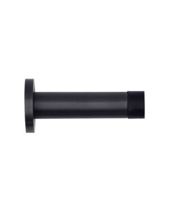 Zoo Hardware ZAS07-PCB Door Stop - Cylinder - 70mm Projection With Rose - Powder Coated Matt Black
