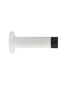 Zoo Hardware ZAS07-PCW Door Stop - Cylinder - 70mm Projection With Rose - Powder Coated Matt White