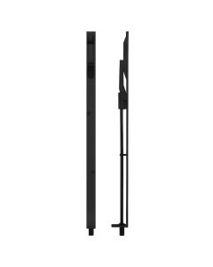 Lever Action Flush Bolt 20 x 457mm Matt Black Zoo Hardware-ZAS12-MB