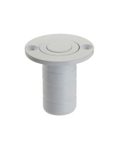 Zoo Hardware ZAS14A-PCW Dust socket for flush bolt-to Suit Wood - White Finish
