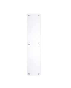 Zoo Hardware ZAS32RBPS Finger Plate - Blank (Radius) 75mm x 350mm - PSS Polished Stainless