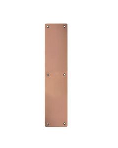 Zoo Hardware ZAS32RB-PVDBZ Finger Plate - Blank (Rounded Corner) 75mm x 350mm - Rosso - PVD Bronze