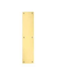 Zoo Hardware ZAS32RC-PVDSB Finger Plate - Blank (Rounded Corner) 75mm x 475mm - Rosso - Satin Brass