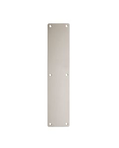 Zoo Hardware ZAS32RBSS Finger Plate - Blank (Radius) 75mm x 350mm Satin Stainless