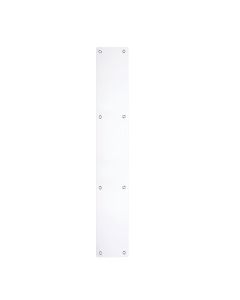 Zoo Hardware ZAS32RCPS Finger Plate - Blank (Radius) 75mm x 475mm - PSS Polished Stainless