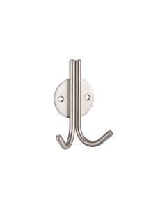Zoo Hardware ZAS70SS Double Robe Hook Satin Stainless