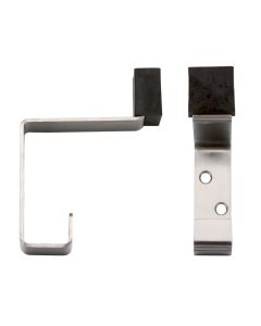 Zoo Hardware ZAS77SS Hat and Coat Hook c/w Rubber Satin Stainless