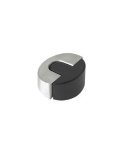 Zoo Hardware ZAS87SS Door Stop Floor Mounted Sloped- 45mm dia Satin Stainless