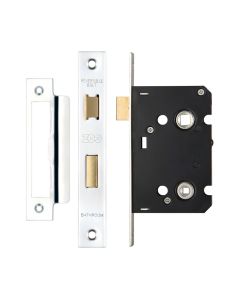 Vier ZBC64PS Bathroom Lock 2.5" - 57mm c/c Polished Stainless
