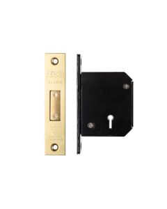 Zoo Hardware ZBSCD67PVDKA British Standard 5 Lever Deadlock - 67mm c/w Esc - Keyed Alike - Chubb Retro Fit 3G114 Pvd